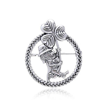 Leprechaun Shamrock Pendant TP3424 - Jewelry